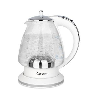 Capresso H20 White Glass Water Kettle. View a larger version of this product image.