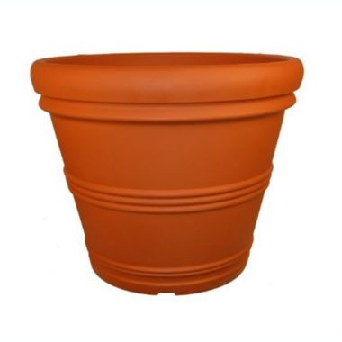 Tusco Products (#RR155) Rolled Rim Round Planter, Terra Cotta - 15.5&reg; D x 13". View a larger version of this product image.