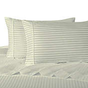 Egyptian Linens - Olympic Queen Sheet Set - Striped 300 Thread Count
