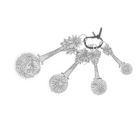 Alternate image 1 for Ganz Silver Bee Happy Metal Measuring Spoons 4 Piece Set 5.5 Inch