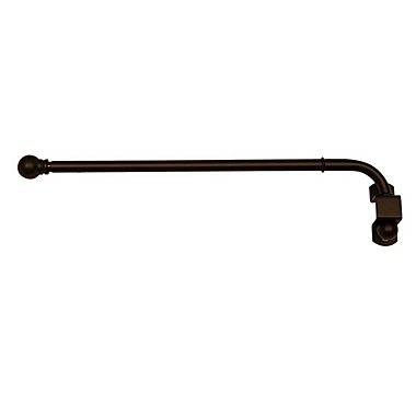 Versailles Swing Arm With Ball Finial Pair - 24x38", Espresso. View a larger version of this product image.