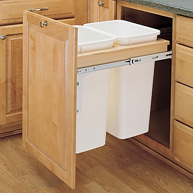 Rev-A-Shelf  2 Double 50 Quart Top Mount Pullout Wastebasket. View a larger version of this product image.
