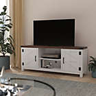Alternate image 0 for Merrick Lane Cambria Barn Door Style 59" TV Stand for up to 65" TV; Walnut Finish