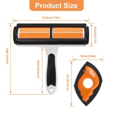 OWNPETS Pet Hair Remover, Reusable Cat and Dog Hair Remover Roller & Bonus Pet Lint Scraper, Ideal for Couches, Beds, Car Seats, Carpets, Clothes & More. View a larger version of this product image.