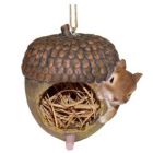 Alternate image 0 for Santa's Workshop Outdoor Decorative 5" Resin Acorn And Squirrel Bird House