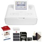 Alternate image 0 for Canon Selphy CP1300 Compact Photo Printer White + 4x6 Paper Set + 32GB Card