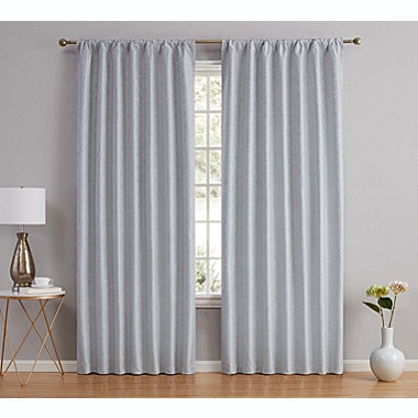 THD Riley Moroccan 100% Complete Blackout Thermal Insulated Energy Savings Heat/Cold Blocking Back Tab Rod Pocket Curtain Drapery Panels for Bedroom & Living Room, 2 Panels. View a larger version of this product image.