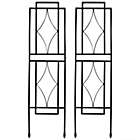 Alternate image 0 for Sunnydaze Contemporary Metal Wire Garden Trellis for Climbing Plants and Flowers - 30" H - Black - 2-Pack