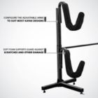 Alternate image 2 for RaxGo Kayak Storage Rack, Heavy Duty Storage for Two-Kayak, SUP, Canoe & Paddleboard for Indoor, Outdoor, Garage, Shed, or Dock, Adjustable Height