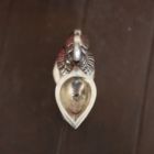 Alternate image 2 for Cottage Handicraft, Silver Plated Peacock Diya with free Elephant Gift