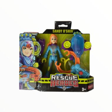 Fisher-Price Rescue Heroes Sandy O'Shin, 6-Inch Figure with Accessories, Multicolor. View a larger version of this product image.