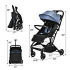 Alternate image 2 for Slickblue Foldable Lightweight Baby Travel Stroller for Airplane-Gray