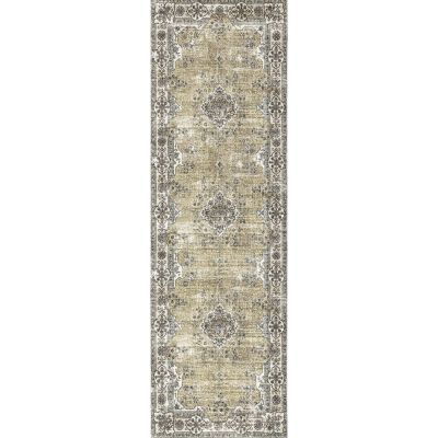 Approx 2'8"x3'10" 2x4 Milliken Cashmira Blue Casual Floral Paisley Area Rug 
