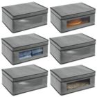 Alternate image 2 for mDesign Soft Fabric Closet Storage Organizer Box