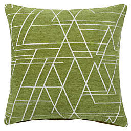 PiccoCasa Decorative Throw Pillow Case Woven Textured Chenille Modern Concise Soft Square Pillow Shams Cushion Cover for Bedroom Sofa Car, Green, 18