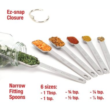 2lbDepot Measuring Spoons Set of 7 Includes Bonus Leveler, Premium, Rust Proof, Heavy. View a larger version of this product image.