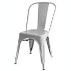Alternate image 1 for Sunjoy Group Stackable Metal Cafe Chair, Gray (Pack of 2)