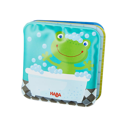 undefined | HABA Mini Bathtime Book Fritz The Frog with Rattling Effect - Great for Bathtime or Wading Pool | buybuy BABY