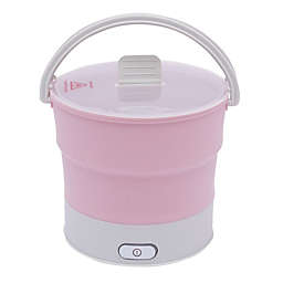 Infinity Merch Foldable Electric Hot Pot Cooker Pink