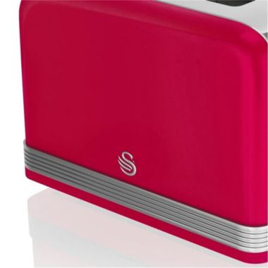 Swan 4 Slice Retro Toaster Red. View a larger version of this product image.