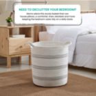 Alternate image 1 for Large Cotton Rope Laundry Hamper Woven Basket with Handles