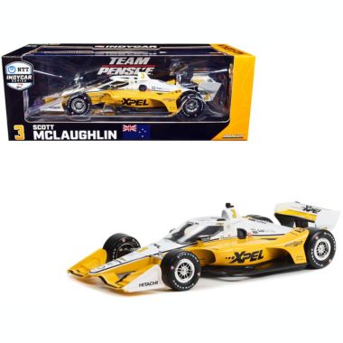Carfaxo Dallara IndyCar #3 Scott McLaughlin "XPEL" Team Penske (Road Course Configuration) "NTT IndyCar Series" (2022) 1/18 Diecast Model Car by Greenlight. View a larger version of this product image.