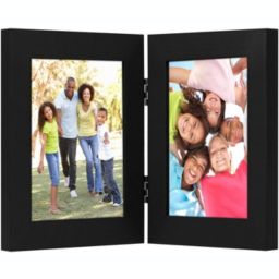 Two sided Bright Silver Spin frame Photo frame for 4'6  NEW 