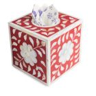 Alternate image 0 for GAURI KOHLI Jodhpur Mother of Pearl Tissue Box Cover - Burgundy