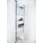 Alternate image 1 for TX USA White Distressed Metal Wire Wall Shelf with 3 Baskets