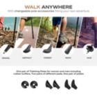 Alternate image 2 for POWRX Wanderstcke Nordic Walking Trekkingstcke Classic Aluminium Stcke Mit Anti-Shock