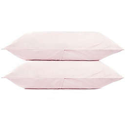 King 450 Thread Count Ultra Soft Sateen Pillowcase Set - Pink Sand