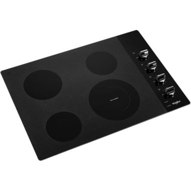 30 inch Black 4 Burner Electric Cooktop. View a larger version of this product image.