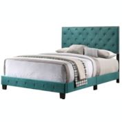 Passion Furniture Suffolk Green Full Panel Bed