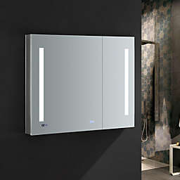 Fresca  Fresca Tiempo 36 Wide x 30 Tall Bathroom Medicine Cabinet w/ LED Lighting & Defogger
