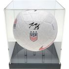 Alternate image 1 for OnDisplay Deluxe UV-Protected Soccer Ball/Volleyball Display Case - Black Base - Luxe Handmade Acrylic Design