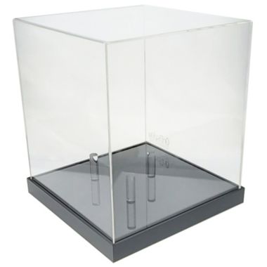 OnDisplay Deluxe UV-Protected Soccer Ball/Volleyball Display Case - Black Base - Luxe Handmade Acrylic Design. View a larger version of this product image.