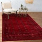 Alternate image 1 for Chaudhary Living 8' x 10' Red and Black Geometric Rectangular Area Throw Rug