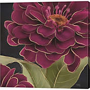 Great Art Now Burgundy Floral 1 by Heidi Kuntz 24-Inch x 24-Inch Canvas Wall Art