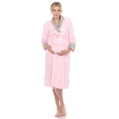 White Mark Women&#39;s Maternity Lounge Robe. View a larger version of this product image.