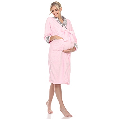 White Mark Women&#39;s Maternity Lounge Robe. View a larger version of this product image.