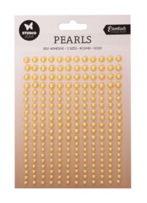 Studio Light SL SelfAdhesive Pearls Gold Pearls Essentials 105x160x4mm 240 PC nr15