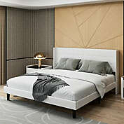 Homfa King Size Bed Frame White