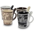 Alternate image 0 for Gibson Bareggio 8 Piece 13 Ounce Coffee Mug with Spoon Set, Service for 4
