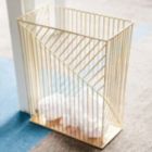 Alternate image 0 for U Brands 6 Gallon Metal Trash Can in Gold