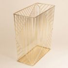 Alternate image 1 for U Brands 6 Gallon Metal Trash Can in Gold