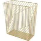 Alternate image 3 for U Brands 6 Gallon Metal Trash Can in Gold