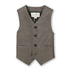 Alternate image 0 for Hope & Henry Boys&#39; Classic Suit Vest (Dark Taupe Herringbone, 2T)