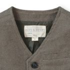 Alternate image 3 for Hope & Henry Boys&#39; Classic Suit Vest (Dark Taupe Herringbone, 2T)