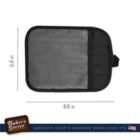 Alternate image 1 for Baker's Secret Pot Holder Oven Mitt, Silicone Heat Resistant, Kitchen Essentials, Black