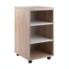 Alternate image 0 for Winsome Kenner Mobile Storage Cart with 3 Shelves - Reclaimed Wood/White